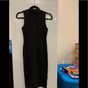 H&M Sleeveless Ribbed Mock Neck Dress
